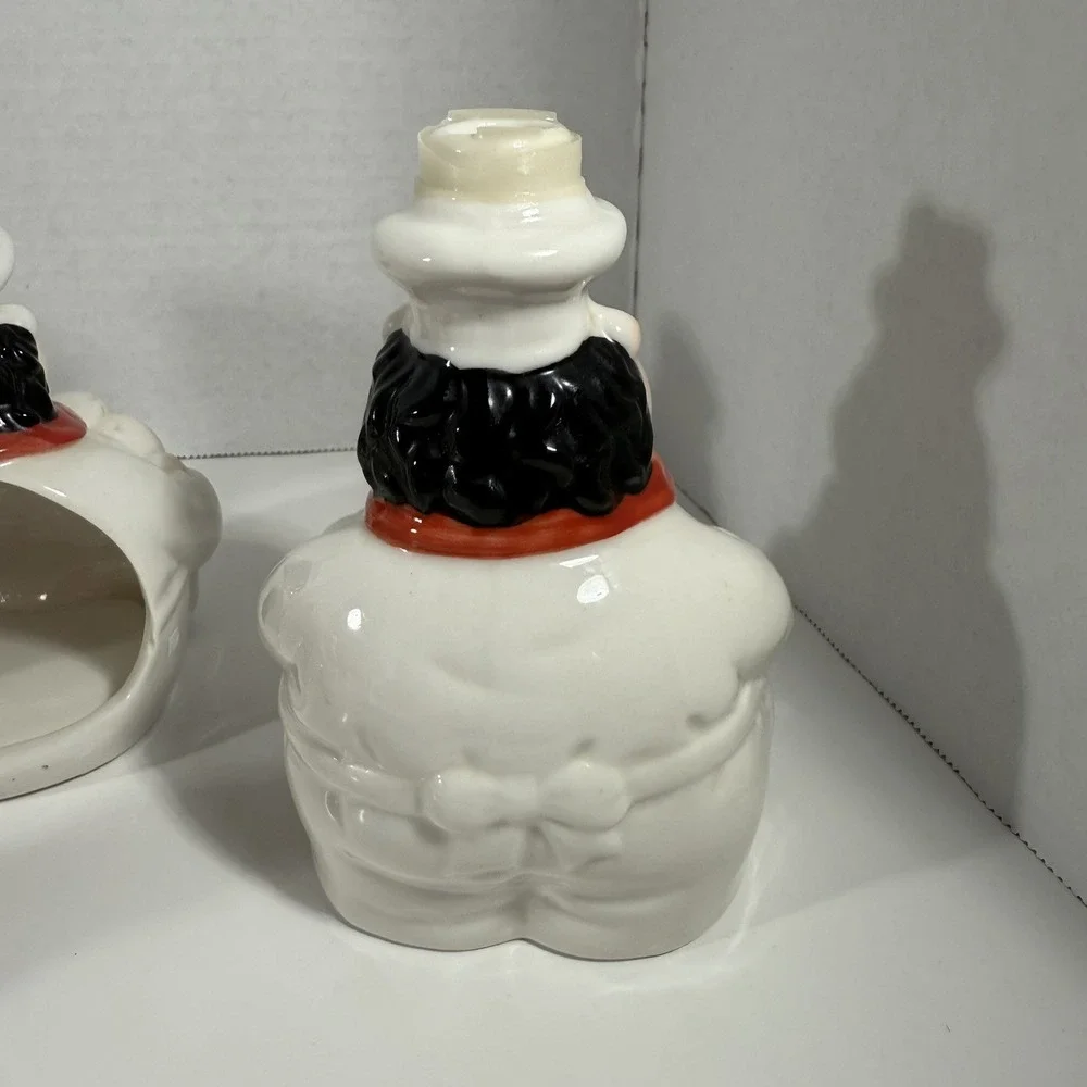 Italian Fat Chef 3D Ceramic Lot of 5 Pieces | Towel,‎ Utensil, Soap, Sponge READ